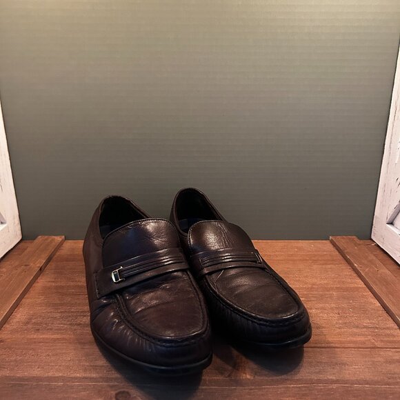 Bostonian Stockbridge Slip On Moc Loafer Dark Brown Size 10 - Picture 2 of 8